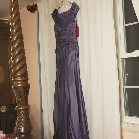JS Collections Purple-Taupey Dress - Picture 2 of 4
